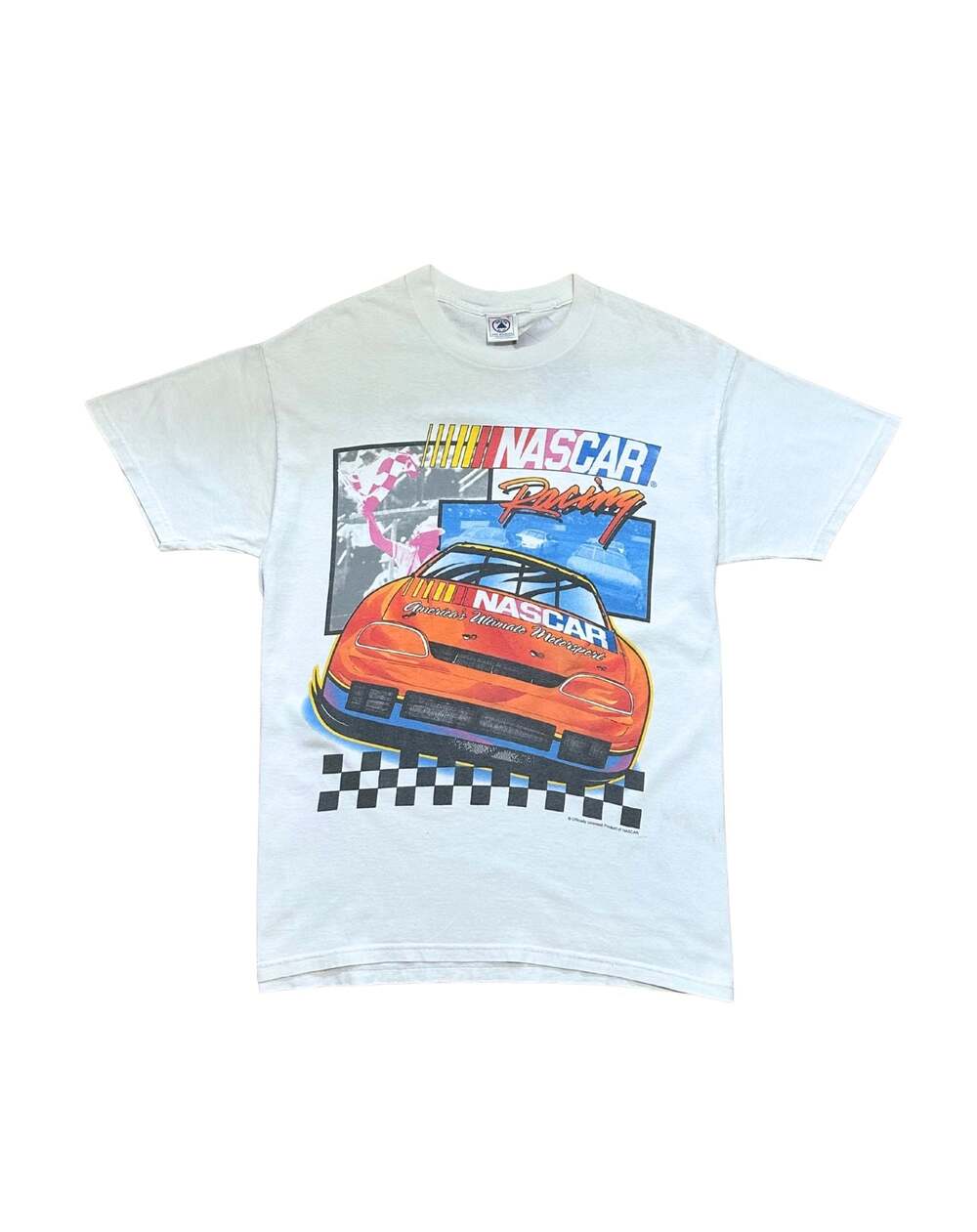 Vintage 90s NASCAR Turn Left For A Living Tee